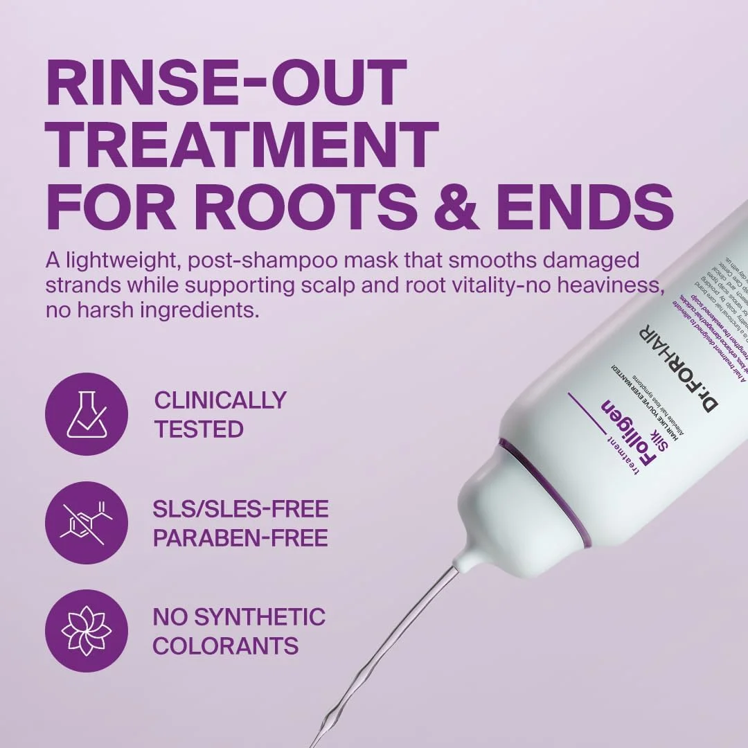 دکتر.FORHAIR درمان ابریشمی فولیژن 300 میلی لیتر برای موهای نازک، موهای خشک و آسیب دیده، مراقبت از رشد کوتیکول ها، بدون سیلیکون دکتر.FORHAIR درمان ابریشمی فولیژن 300 میلی لیتر برای موهای نازک، موهای خشک و آسیب دیده، مراقبت از رشد کوتیکول ها، بدون سیلیکون
