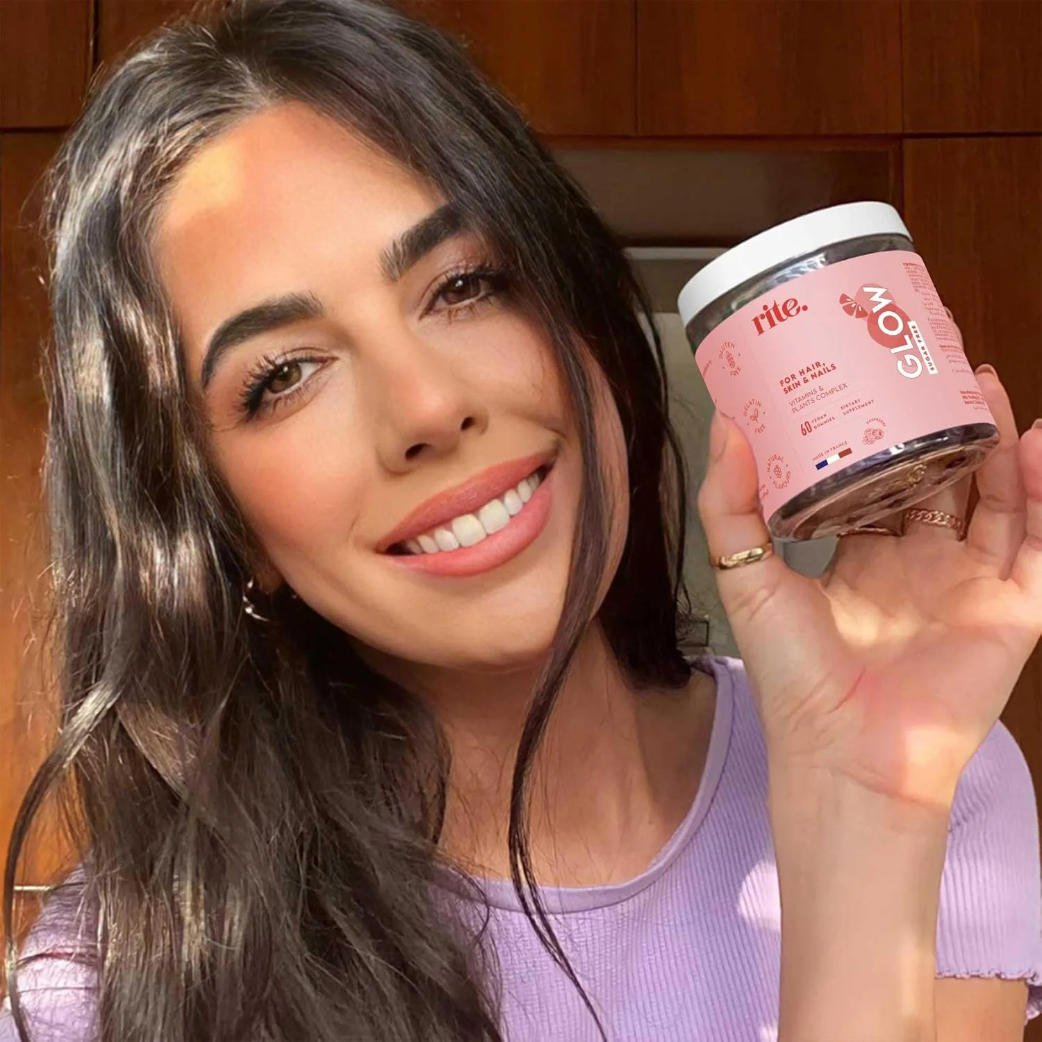 پاستیل های ویتامین گیاهی برای درخشش مو، پوست و ناخن | 2000% بیوتین DV با زینک، سلنیوم و گیاهان موثر | رشد مو، ناخن های قوی تر و پوست سالم | 60 پاستیل گیاهی | طعم طبیعی و خوشمزه تمشک