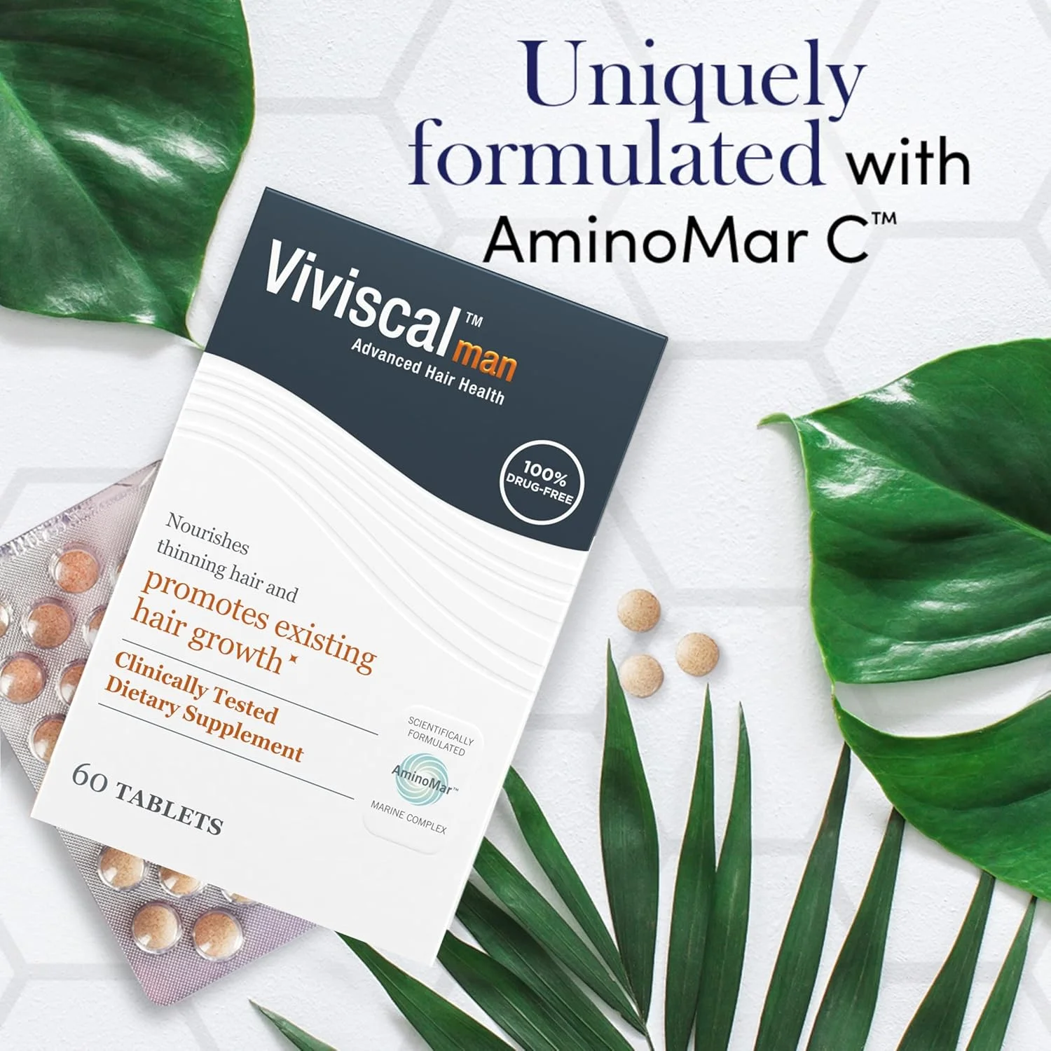 Viviscal Man Hair Growth Supplement for Men with Iron, Marine Collagen, Zinc, Vitamin C, Nourish Thinning Hair and Increase Hair Thickness, Hair Multivitamins for Men Viviscal Man Hair Growth Supplement for Men with Iron, Marine Collagen, Zinc, Vitamin C, Nourish Thinning Hair and Increase Hair Thickness, Hair Multivitamins for Men
