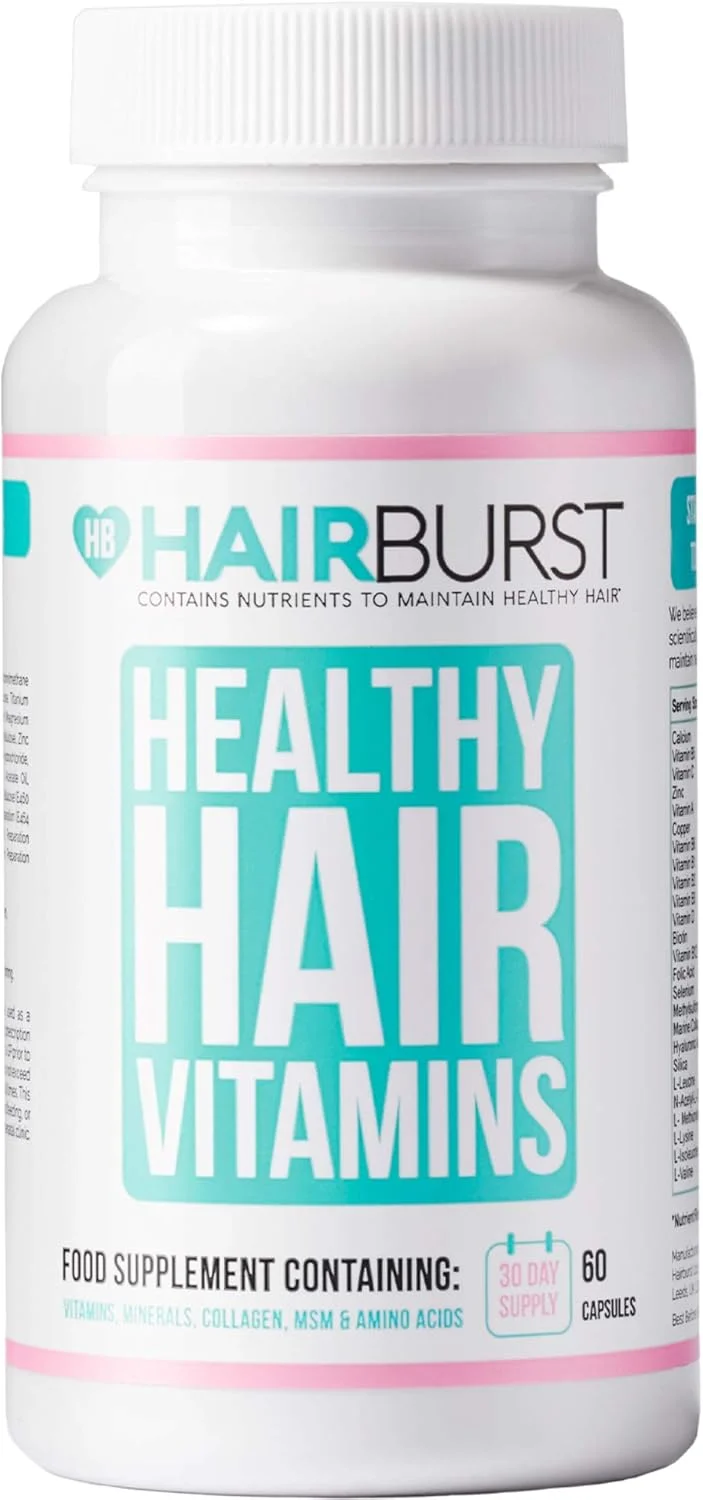 HAIR BURST Healthy Hair Growth Vitamins - Biotin Hair Growth Supplement - 1 Month Supply - 60 Capsules - Hair Vitamins To Help You Grow Gorgeous, Longer Stronger Looking Hair HAIR BURST Healthy Hair Growth Vitamins - Biotin Hair Growth Supplement - 1 Month Supply - 60 Capsules - Hair Vitamins To Help You Grow Gorgeous, Longer Stronger Looking Hair