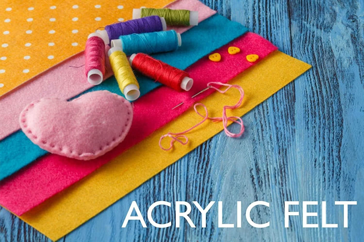 برگه‌های پارچه‌ای نمدی اکریلیک FabricLA برای صنایع دستی | برش خورده 9 در 12 اینچ (20 در 30 سانتی‌متر) مربع‌های نمدی | برگه‌های پارچه‌ای نمدی برای صنایع دستی DIY، سرگرمی، لباس و دکوراسیون | صورتی پاستیلی، 10 تکه