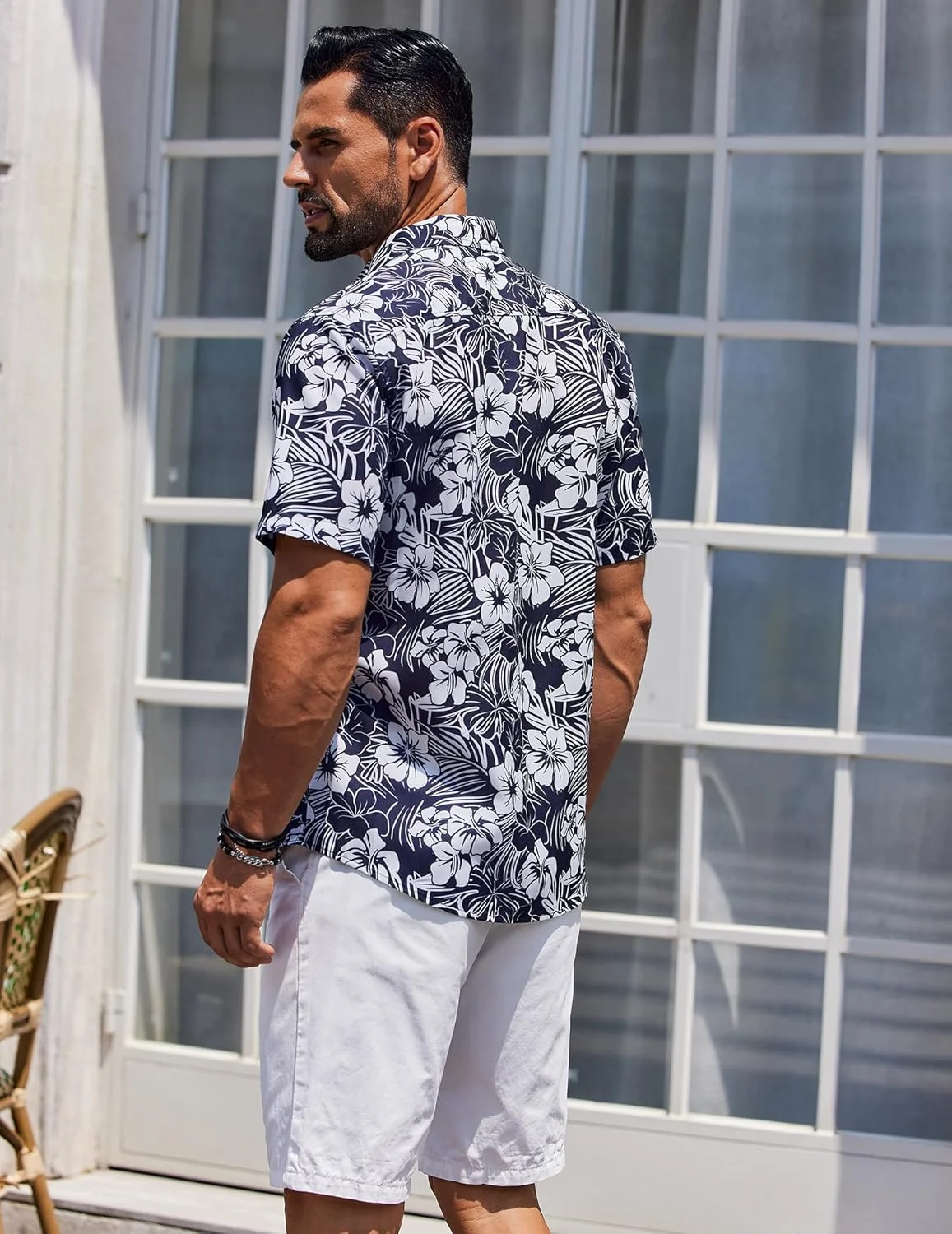 COOFANDY Mens Tropical Shirts Short Sleeve Hawaiian Print Shirts Summer Vacation Beachwear COOFANDY Mens Tropical Shirts Short Sleeve Hawaiian Print Shirts Summer Vacation Beachwear