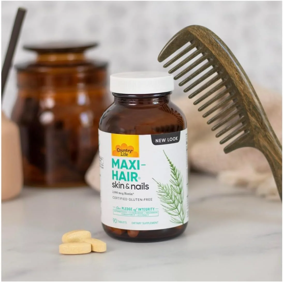 کانتری لایف - مکسی هیر، تقویت کننده مو، پوست و ناخن - 90 قرص کانتری لایف - مکسی هیر، تقویت کننده مو، پوست و ناخن - 90 قرص