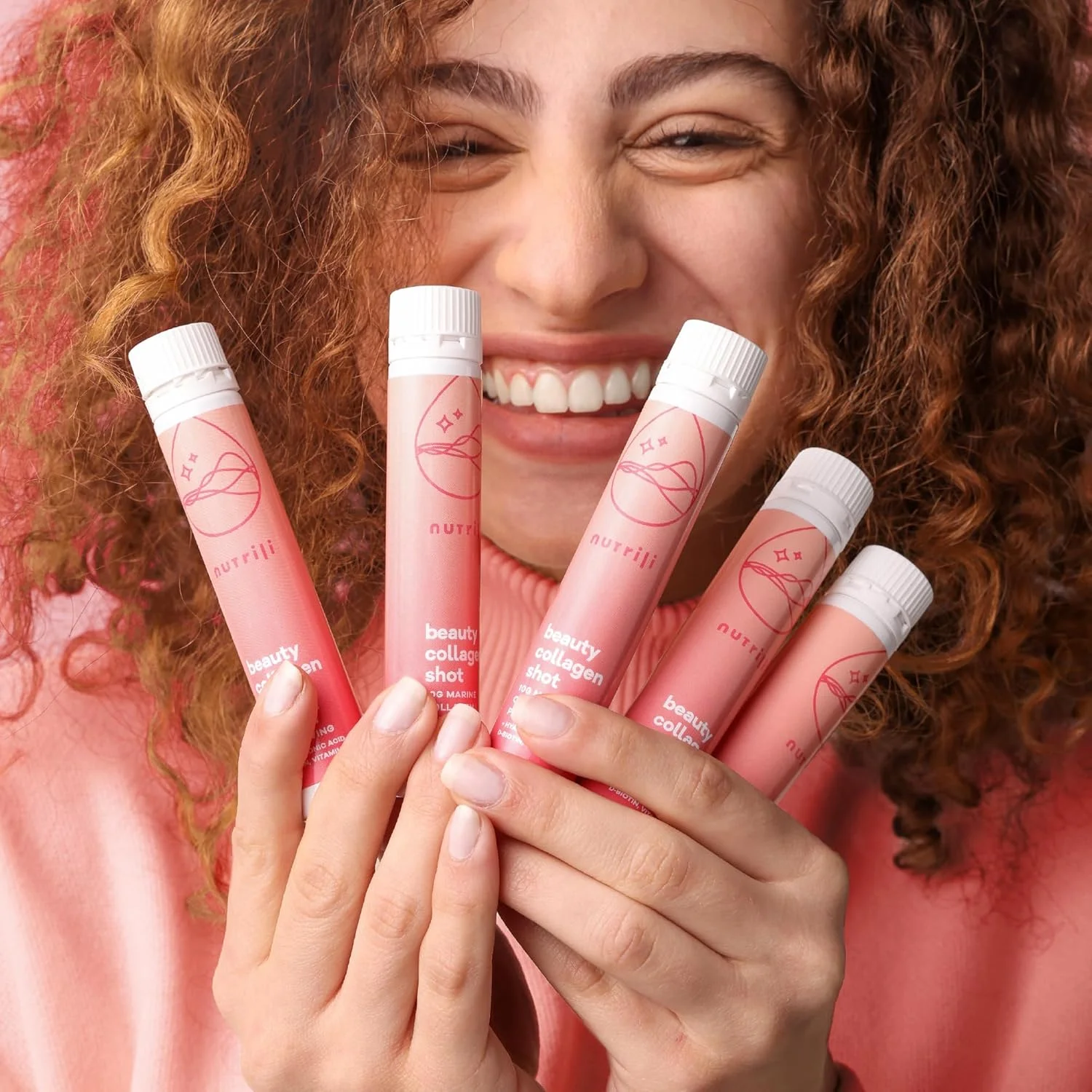 نوشیدنی کلاژن دریایی نوتریلی (20 عدد) | مو، پوست و ناخن | 10 گرم کلاژن دریایی، اسید هیالورونیک، بیوتین و ویتامین C نوشیدنی کلاژن دریایی نوتریلی (20 عدد) | مو، پوست و ناخن | 10 گرم کلاژن دریایی، اسید هیالورونیک، بیوتین و ویتامین C