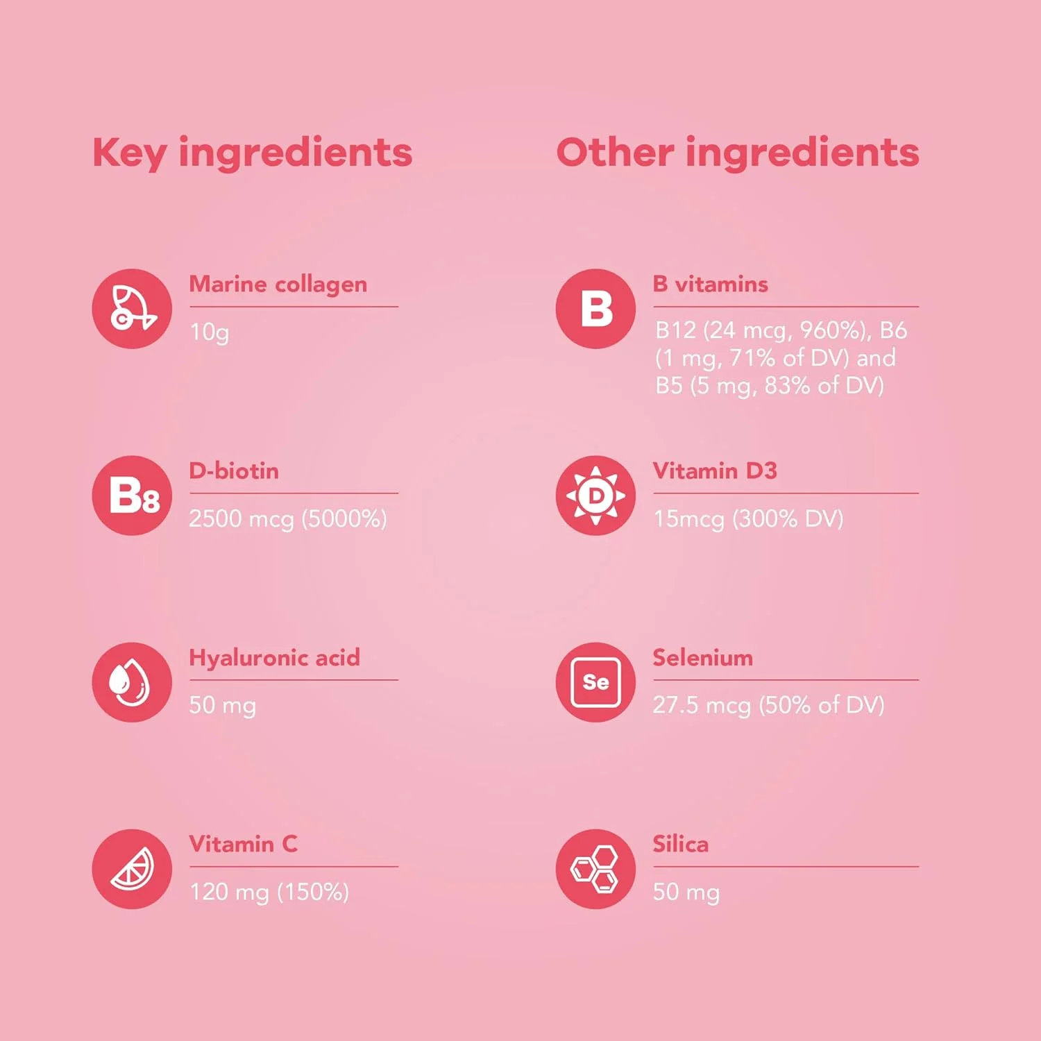 نوشیدنی کلاژن دریایی نوتریلی (20 عدد) | مو، پوست و ناخن | 10 گرم کلاژن دریایی، اسید هیالورونیک، بیوتین و ویتامین C نوشیدنی کلاژن دریایی نوتریلی (20 عدد) | مو، پوست و ناخن | 10 گرم کلاژن دریایی، اسید هیالورونیک، بیوتین و ویتامین C
