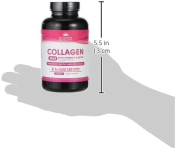 قرص های کلاژن مکس سان شاین نوتریشن با ویتامین C و بیوتین | پشتیبانی از پوست درخشان و جوان قرص های کلاژن مکس سان شاین نوتریشن با ویتامین C و بیوتین | پشتیبانی از پوست درخشان و جوان