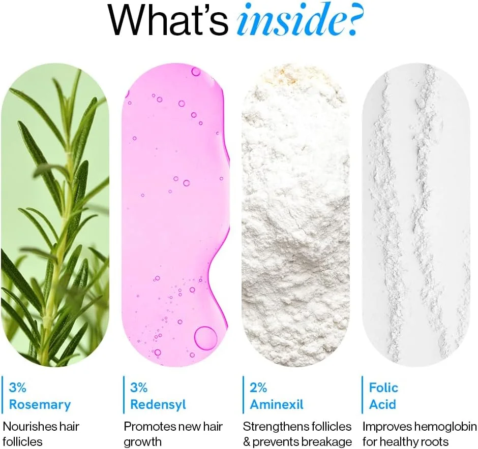 بی بادی وایز سرم رولی رشد مو حاوی رزماری 3% و آناگین 2% (25 میلی لیتر) و پاستیل های بیوتین (30 عدد) به همراه زینک، فیبر و مولتی ویتامین ها | برای ریزش و نازک شدن مو | موهای قوی تر و درخشان تر | بسته 30 روزه بی بادی وایز سرم رولی رشد مو حاوی رزماری 3% و آناگین 2% (25 میلی لیتر) و پاستیل های بیوتین (30 عدد) به همراه زینک، فیبر و مولتی ویتامین ها | برای ریزش و نازک شدن مو | موهای قوی تر و درخشان تر | بسته 30 روزه