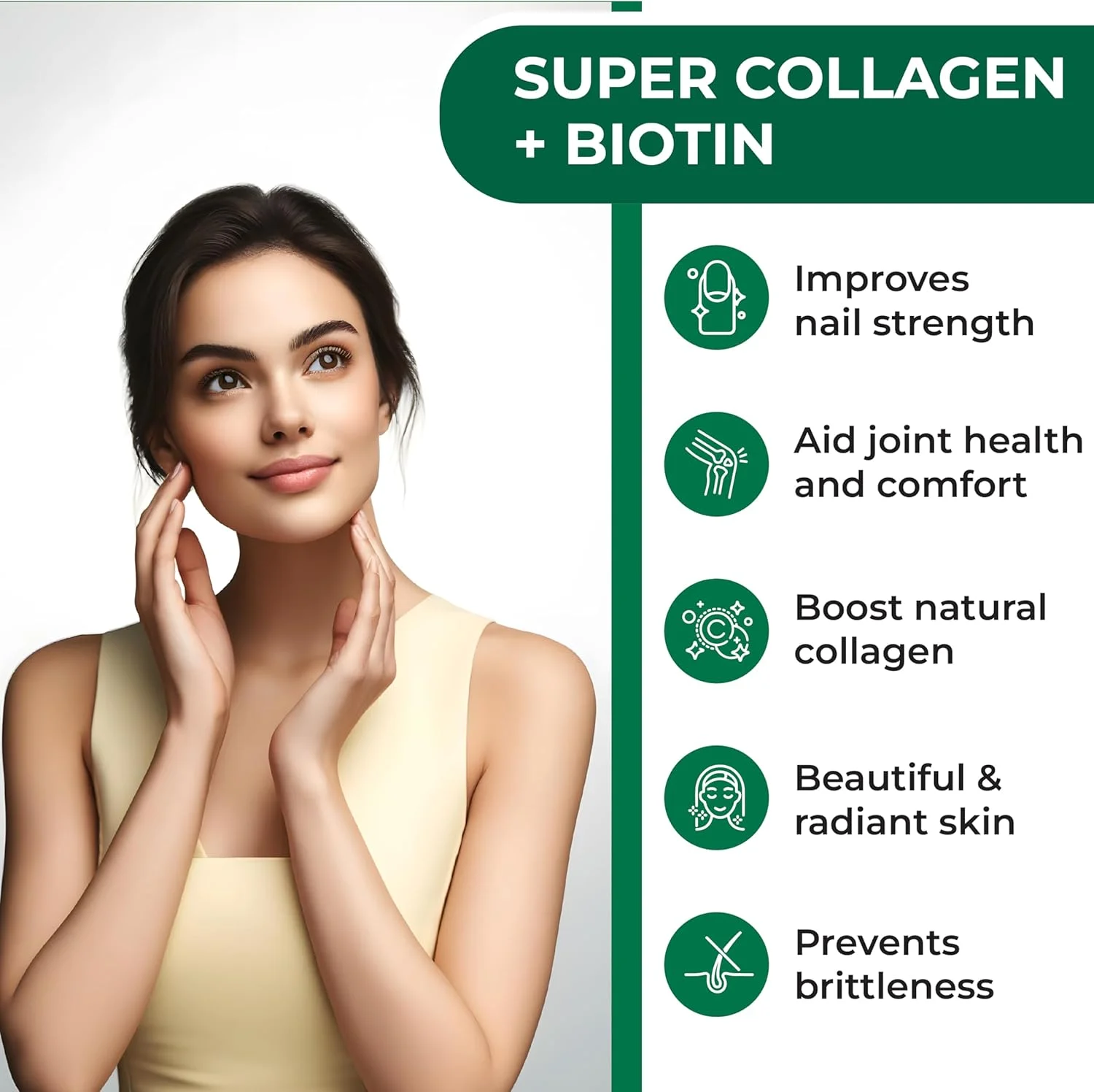 اولادول پپتیدهای سوپر کلاژن طبیعی + ویتامین C و بیوتین، 3 گرم کلاژن در هر وعده، بدون گلوتن، تقویت کننده سلامت مو، زیبایی پوست و استحکام ناخن، مکمل غذایی، 270 قرص اولادول پپتیدهای سوپر کلاژن طبیعی + ویتامین C و بیوتین، 3 گرم کلاژن در هر وعده، بدون گلوتن، تقویت کننده سلامت مو، زیبایی پوست و استحکام ناخن، مکمل غذایی، 270 قرص