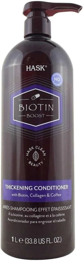 نرم کننده ضخیم کننده مو هاسک تقویت کننده بیوتین، 1 لیتر