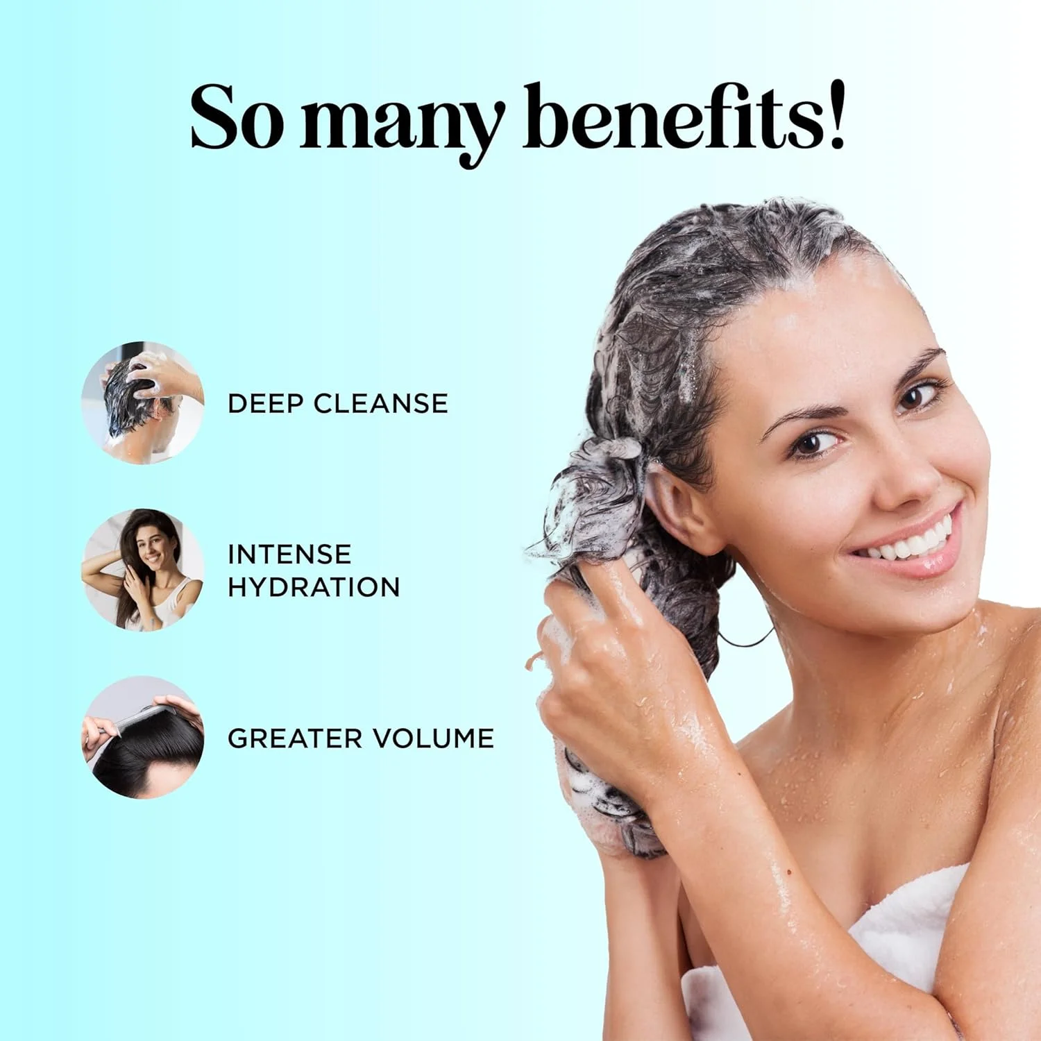 شامپو و نرم کننده حجم دهنده بیوتین - شامپو مرطوب کننده برای موهای نازک و ریزش مو - شامپو و نرم کننده فاقد سولفات برای رشد مو با روغن آرگان و روغن جوجوبا برای خارش پوست سر