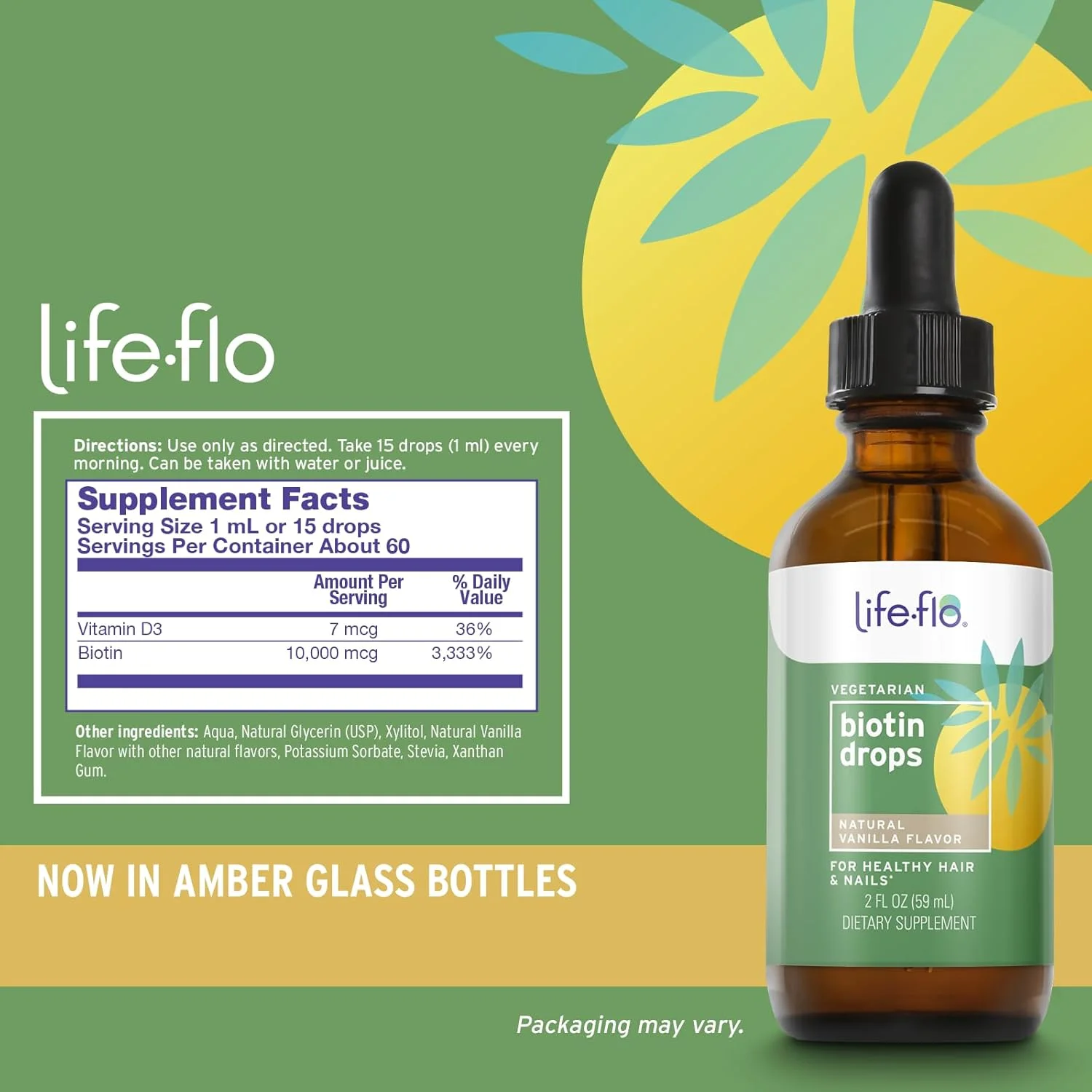 قطره بیوتین لایف فلو 10000 میکروگرم، 2 اونس مایع قطره بیوتین لایف فلو 10000 میکروگرم، 2 اونس مایع