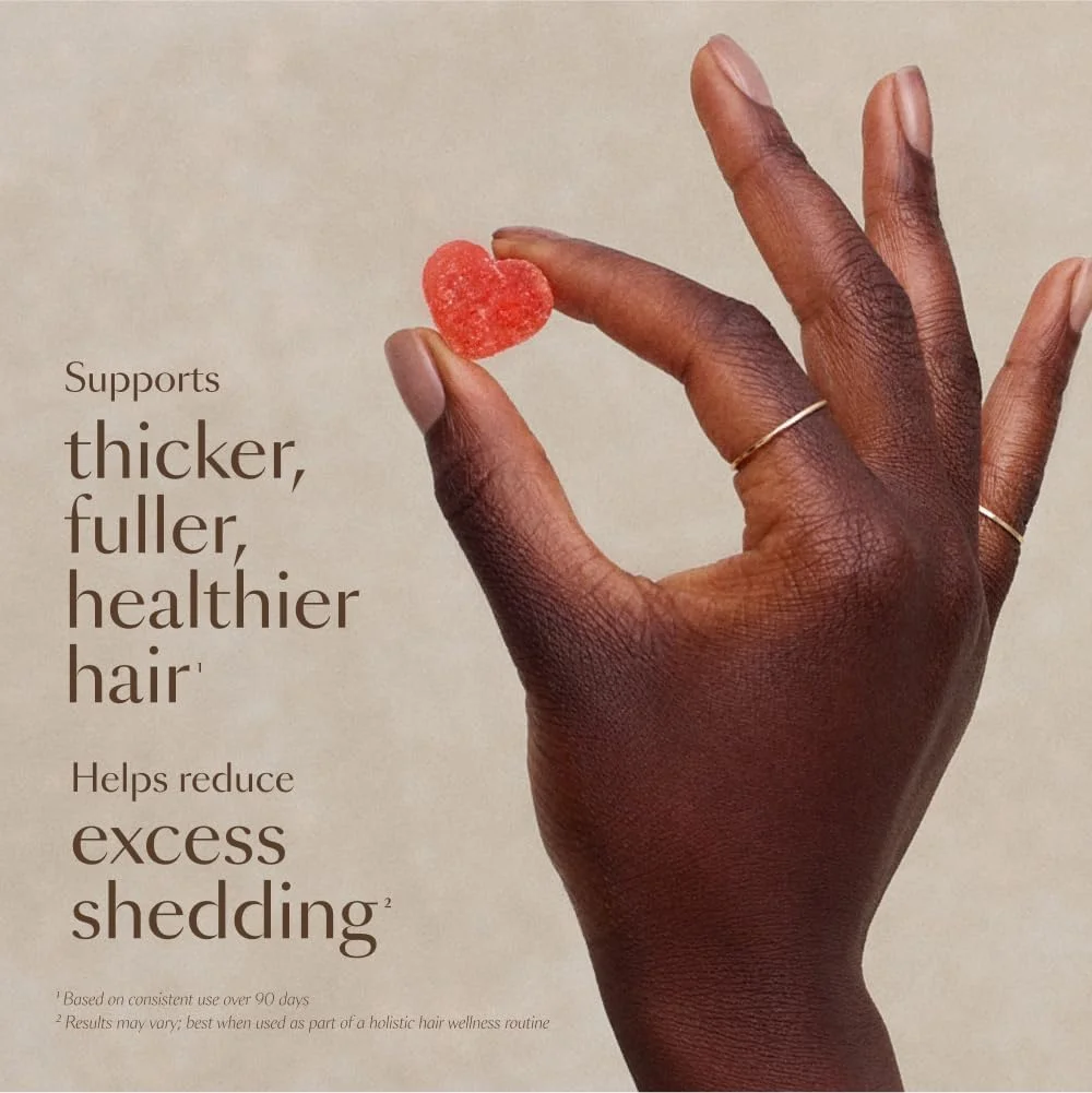 پاستیل های بیوتین VEGAMOUR GRO برای مو، طعم توت فرنگی، 30 عدد