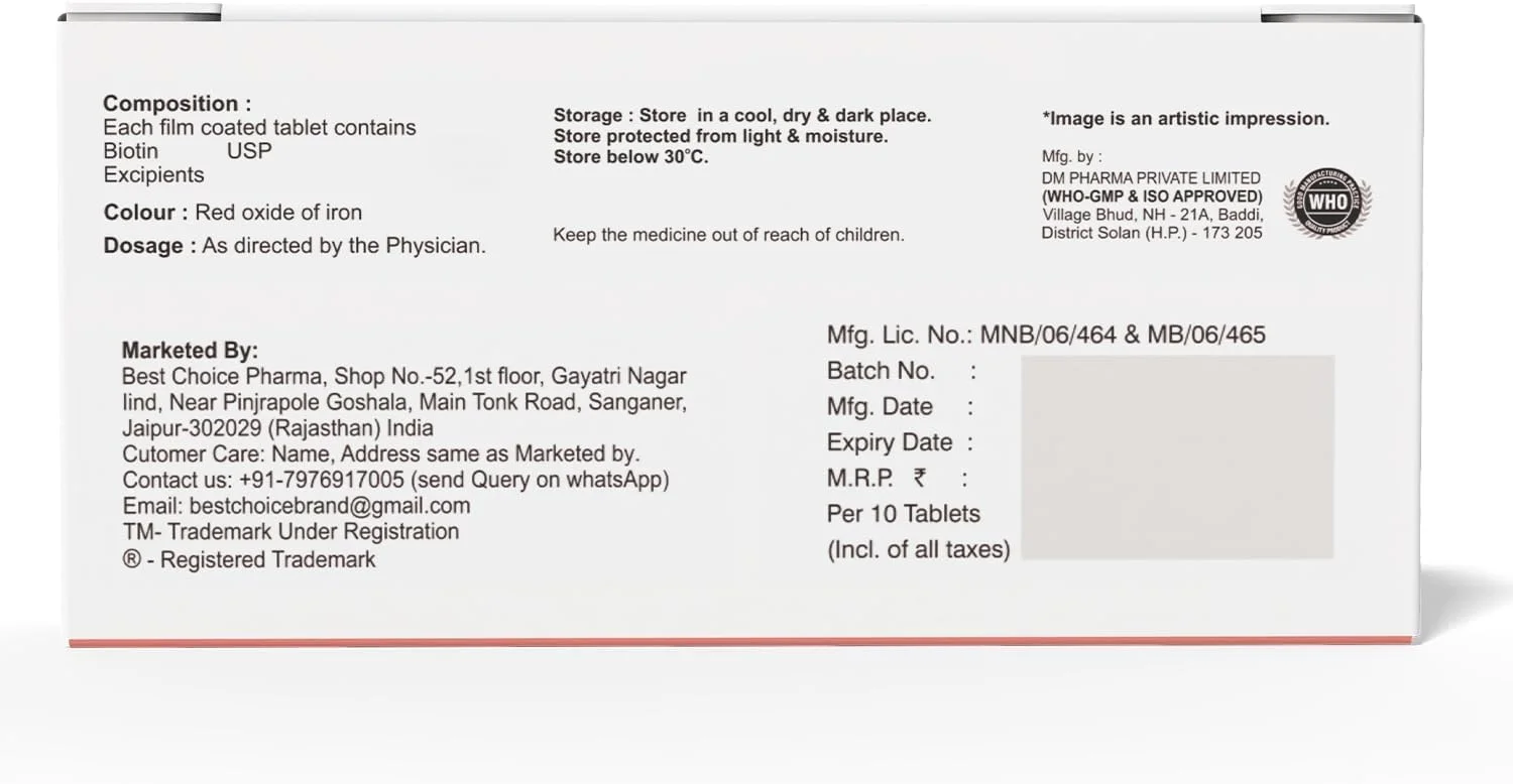 رفولیوم بیوتین با حداکثر قدرت برای رشد مو و کنترل ریزش مو (روزی یک قرص بعد از غذا) (تامین یک ماهه) (1 بسته بیوتین - (30 قرص))