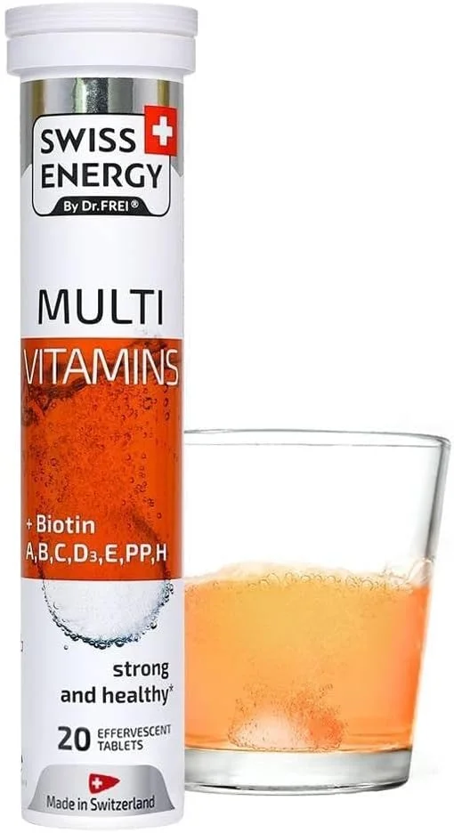 قرص جوشان بیوتین پلاس مولتی ویتامین Swiss Energy بسته 20 عددی قرص جوشان بیوتین پلاس مولتی ویتامین Swiss Energy بسته 20 عددی