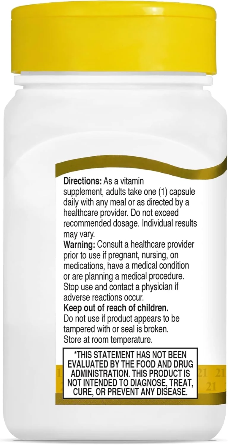 قرص بیوتین 21st Century، قدرت فوق العاده، 5000 میکروگرم، 110 عدد