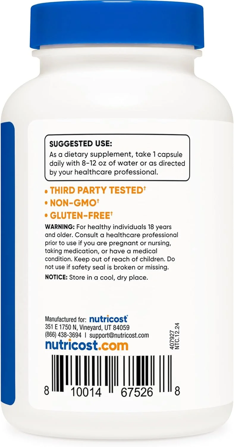 نوتری‌کاست بیوتین ویتامین ب۷ بدون گلوتن - ۱۰۰۰۰ میکروگرم، ۲۴۰ کپسول