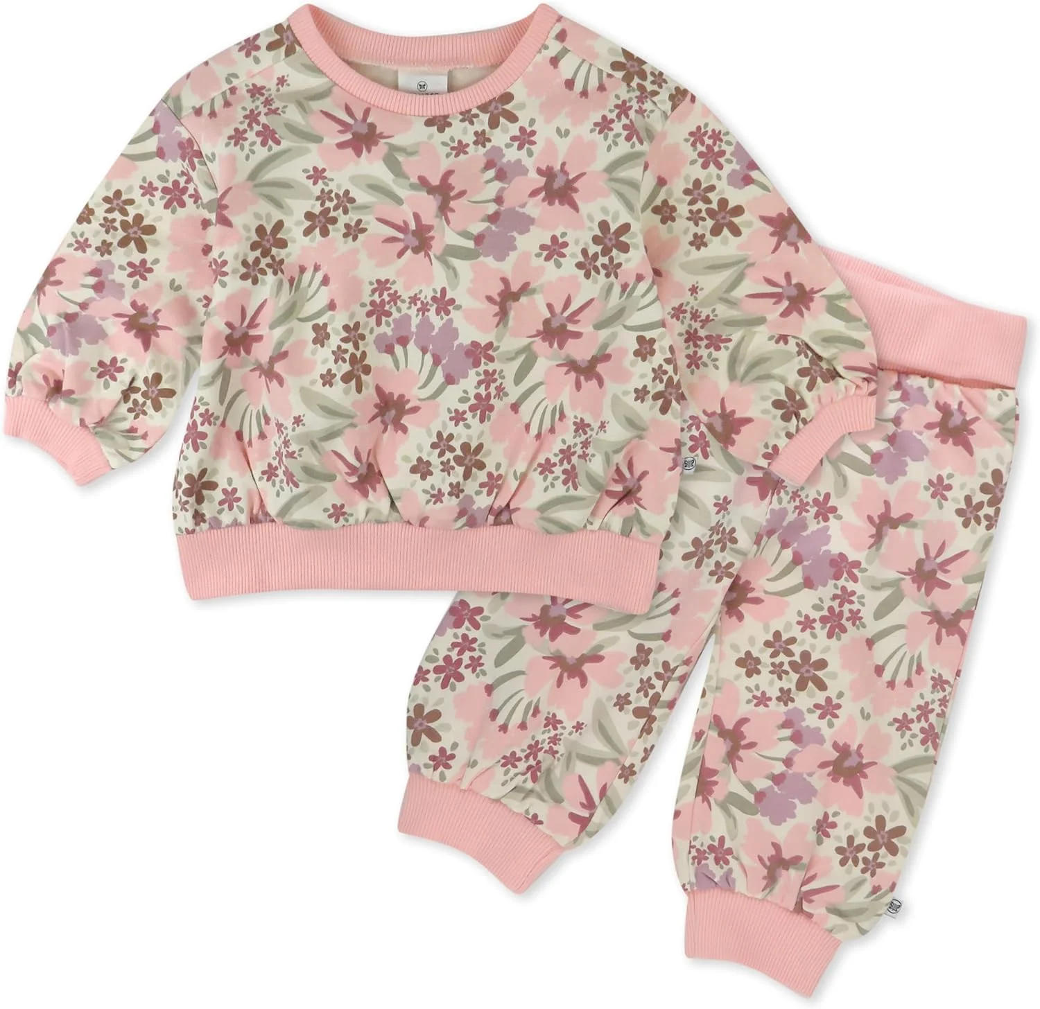 ست هودی و شلوار ورزشی چندتایی نوزاد یونی‌سکس HonestBaby، پنبه ارگانیک، مناسب نوزاد، نوپا، پسر، دختر، ست هودی 2 تکه (بسته 2 عددی)