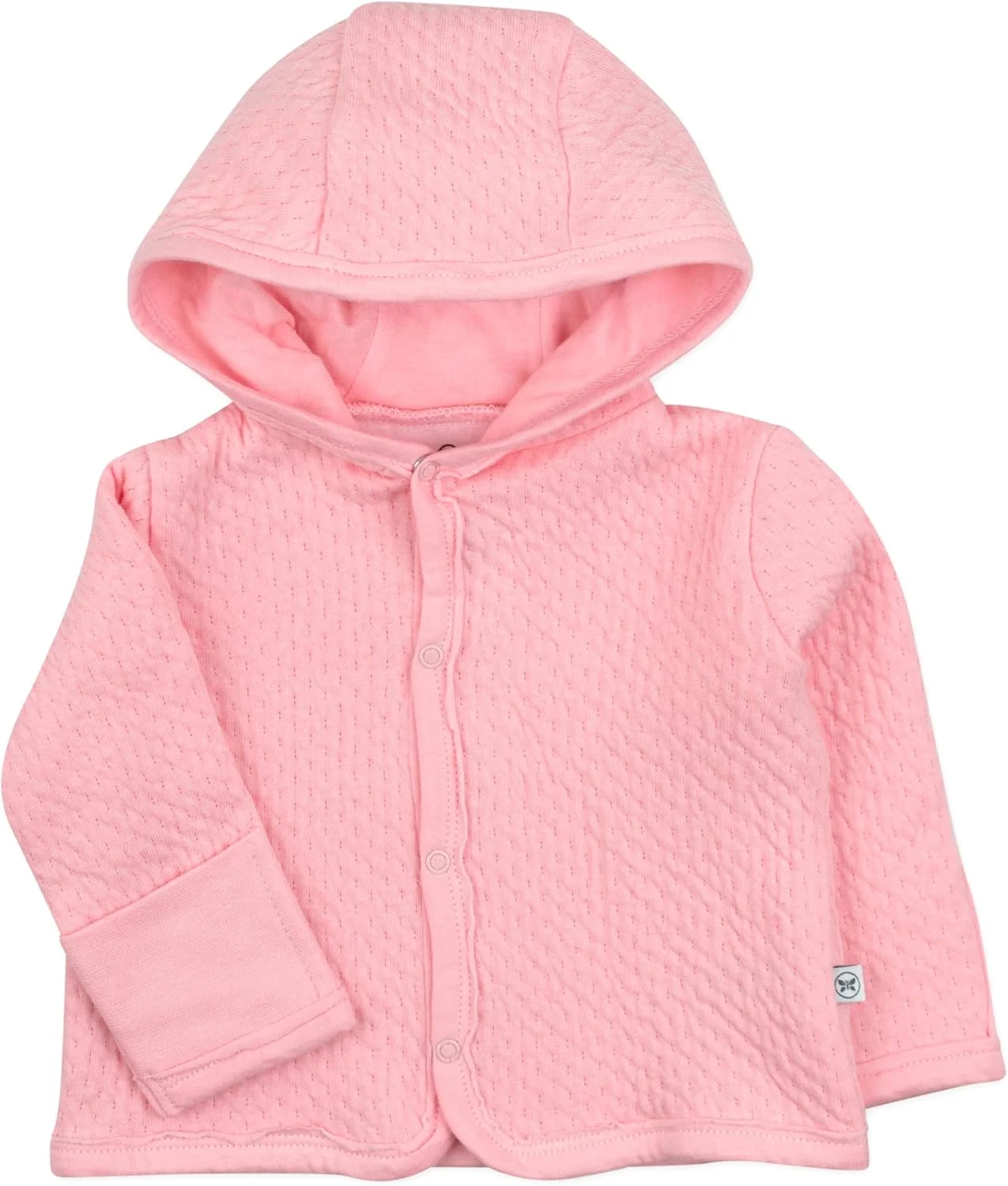ژاکت کلاه دار دکمه دار جلو HonestBaby، تاپ دکمه دار کناری، هودی پنبه ارگانیک 100% نرم و راحت مناسب نوزادان پسر، دختر، و یونی‌سکس