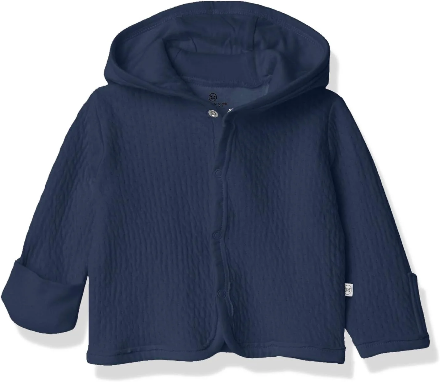 ژاکت کلاه دار دکمه دار پسرانه HonestBaby از جنس پنبه ارگانیک ماتلاسه