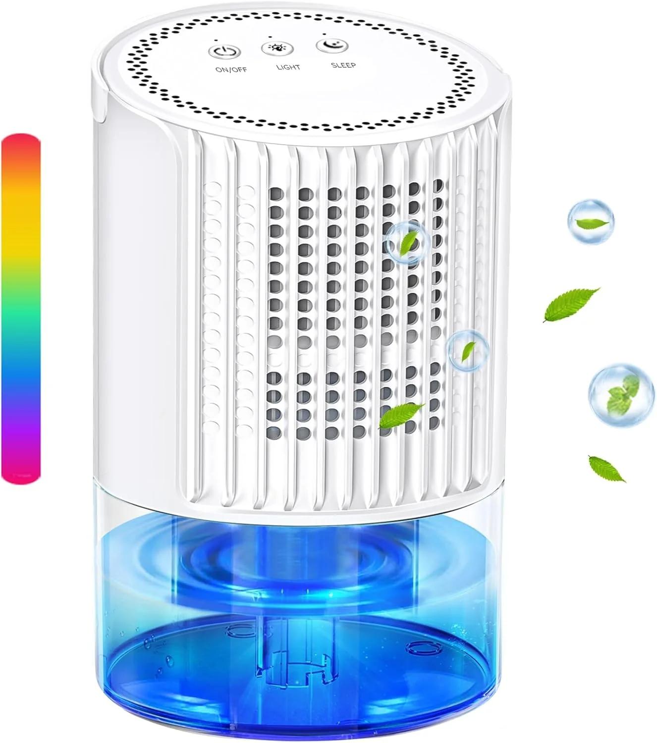 رطوبت‌گیر قابل حمل KASTWAVE برای خانه با یخ‌زدایی خودکار و عملکرد بی‌صدا، ایده‌آل برای اتاق خواب، زیرزمین و آشپزخانه