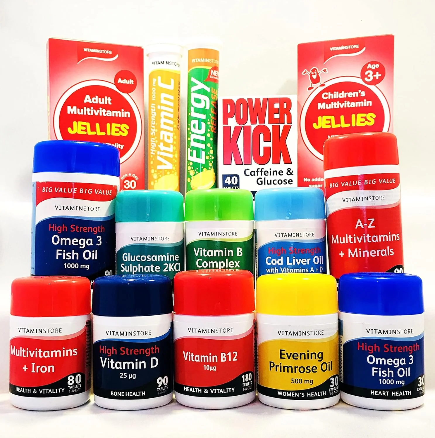 قرص جوشان ویتامین C و زینک ویتامین استور، با طعم پرتقال، مناسب برای گیاهخواران، 6 بسته 20 عددی