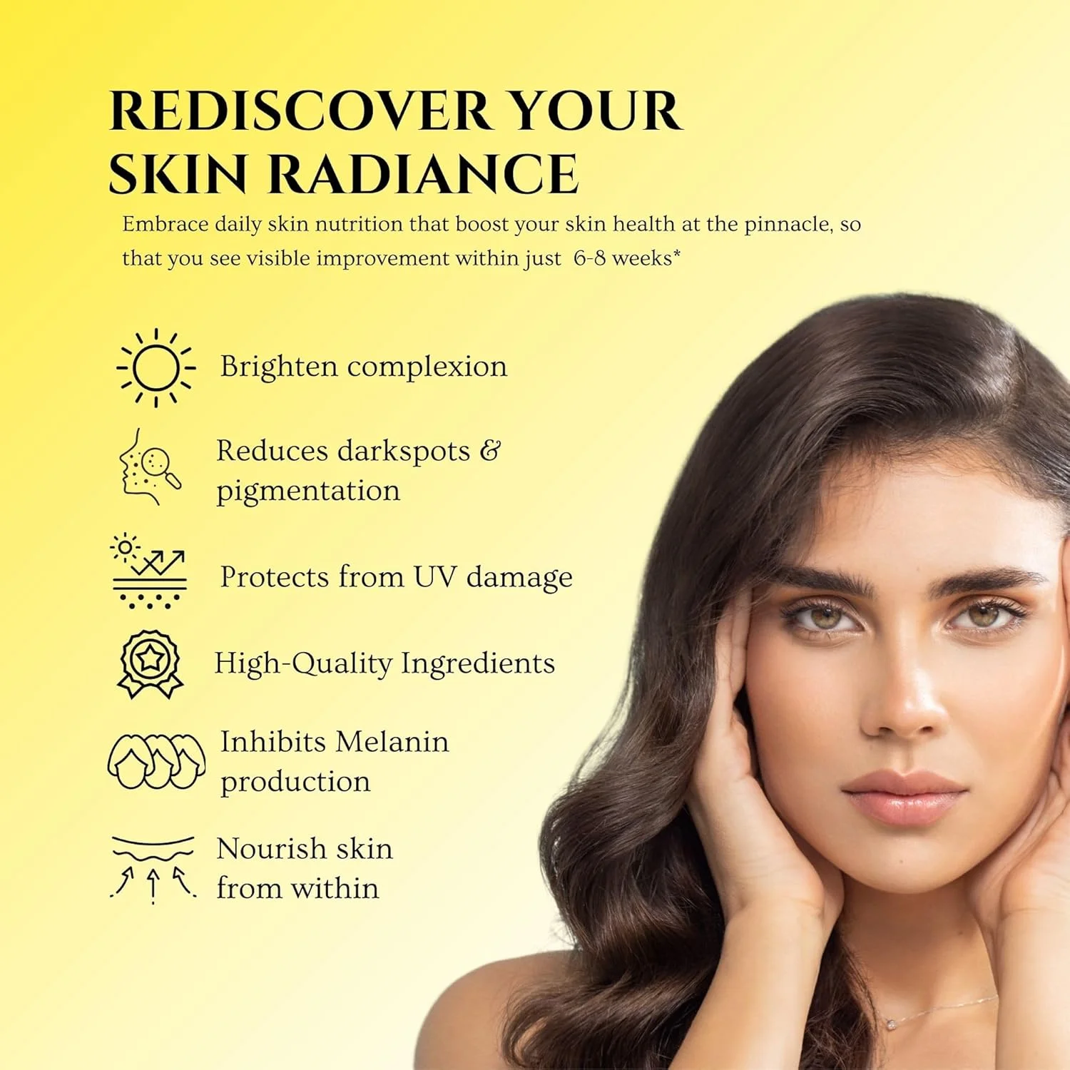 قرص های درخشش پوست Wellfa با ال-گلوتاتیون و ویتامین C برای پوست شفاف و درخشان | 23 قرص جوشان | مکمل روشن کننده درخشش پوست | طعم پرتقال قرص های درخشش پوست Wellfa با ال-گلوتاتیون و ویتامین C برای پوست شفاف و درخشان | 23 قرص جوشان | مکمل روشن کننده درخشش پوست | طعم پرتقال