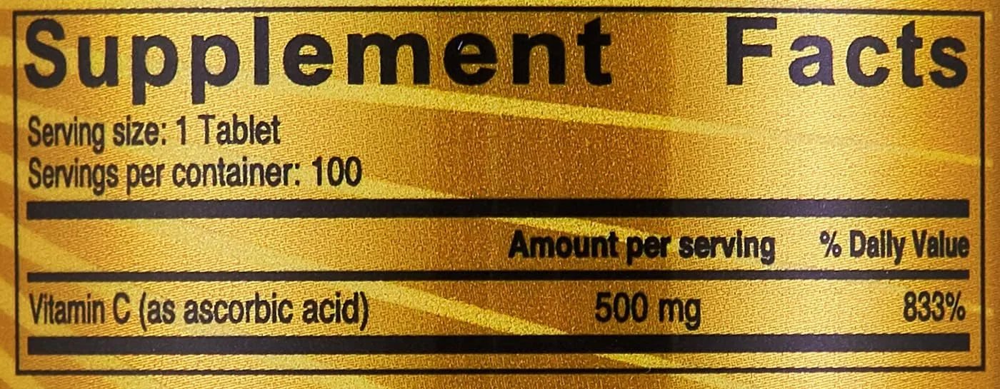 سان شاین نوتریشن ویتامین C 500 میلی گرم، 100 قرص | آنتی اکسیدان | فاقد گلوتن | مکمل غذایی سان شاین نوتریشن ویتامین C 500 میلی گرم، 100 قرص | آنتی اکسیدان | فاقد گلوتن | مکمل غذایی