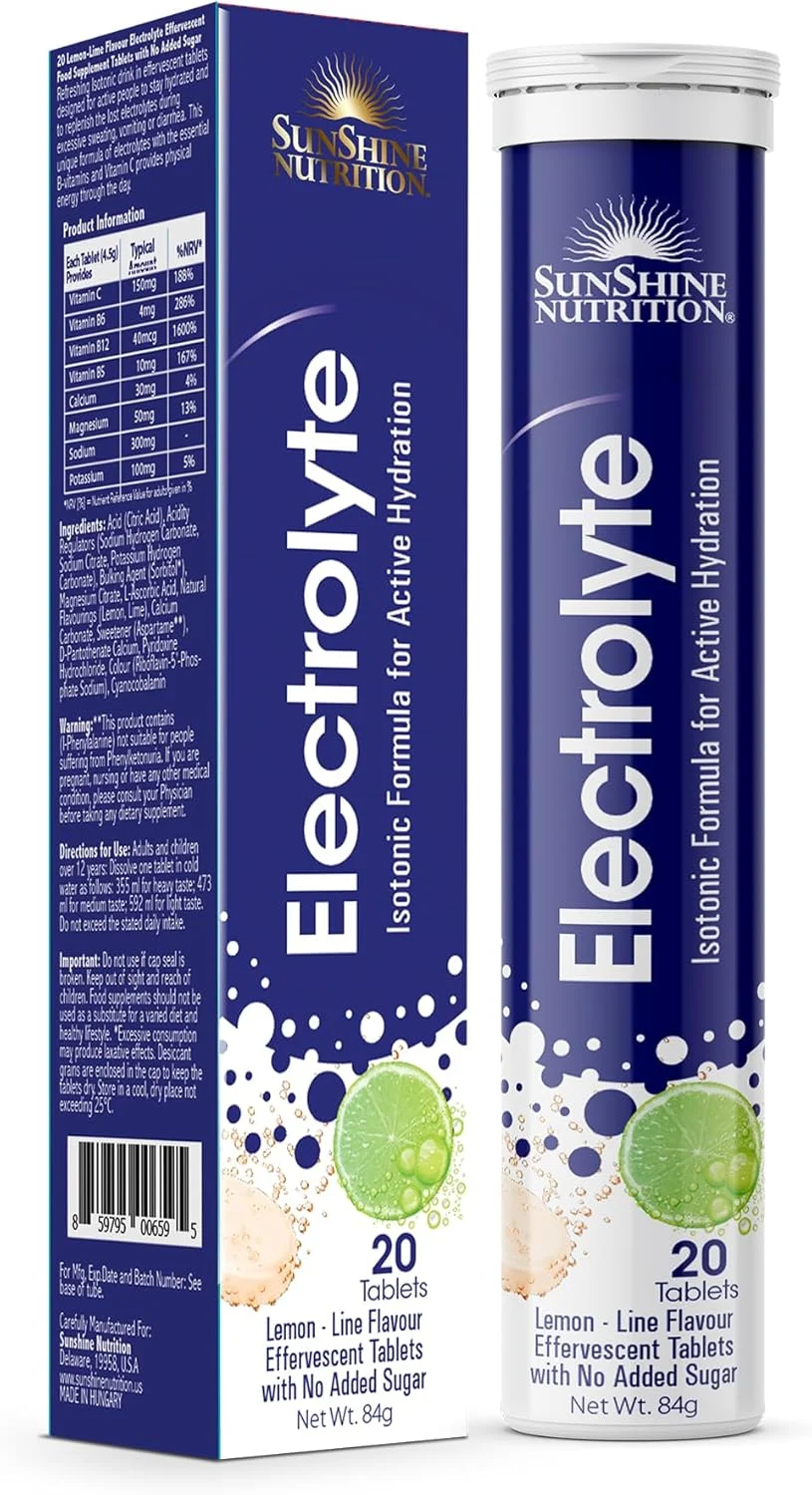 قرص جوشان الکترولیت ایزوتونیک سان شاین نوتریشن، 20 عدد (بسته بندی ممکن است متفاوت باشد)