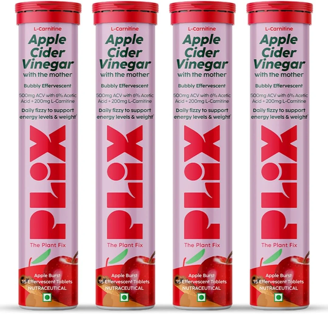 قرص جوشان ال-کارنیتین و سرکه سیب پلیکس - THE PLANT FIX، کمک به تبدیل چربی به انرژی | 15 قرص، بسته 4 عددی | با طعم سیب و دارچین | پشتیبانی از چربی سوزی | نوشیدنی کاهش وزن برای زنان و مردان قرص جوشان ال-کارنیتین و سرکه سیب پلیکس - THE PLANT FIX، کمک به تبدیل چربی به انرژی | 15 قرص، بسته 4 عددی | با طعم سیب و دارچین | پشتیبانی از چربی سوزی | نوشیدنی کاهش وزن برای زنان و مردان