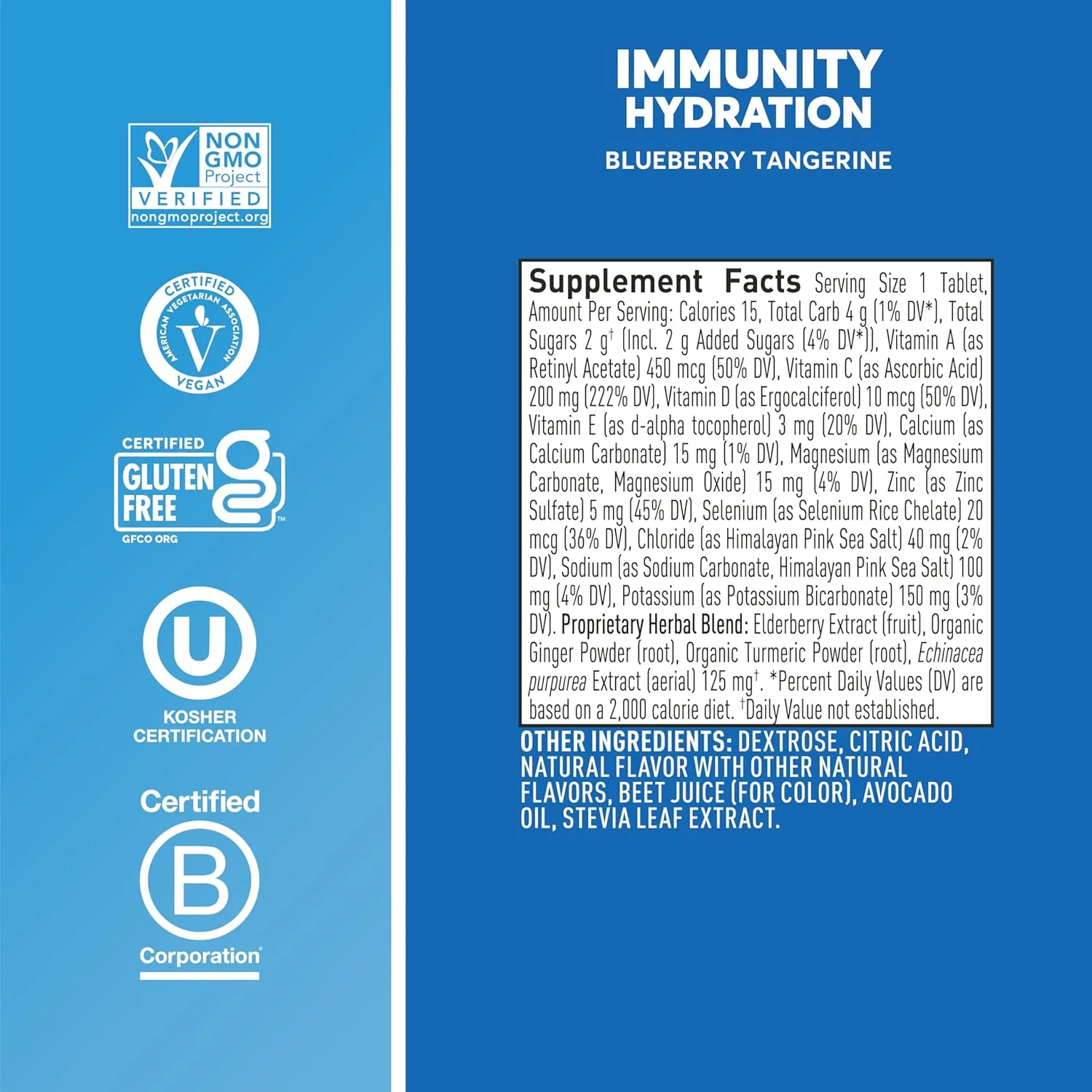 قرص جوشان نون ایمنی: مکمل آبرسان و تقویت کننده سیستم ایمنی حاوی ویتامین C، زینک، زردچوبه، آقطی سیاه، زنجبیل، اکیناسه و الکترولیت ها. طعم: بلوبری نارنگی، بسته 8 عددی (80 سروینگ) قرص جوشان نون ایمنی: مکمل آبرسان و تقویت کننده سیستم ایمنی حاوی ویتامین C، زینک، زردچوبه، آقطی سیاه، زنجبیل، اکیناسه و الکترولیت ها. طعم: بلوبری نارنگی، بسته 8 عددی (80 سروینگ)
