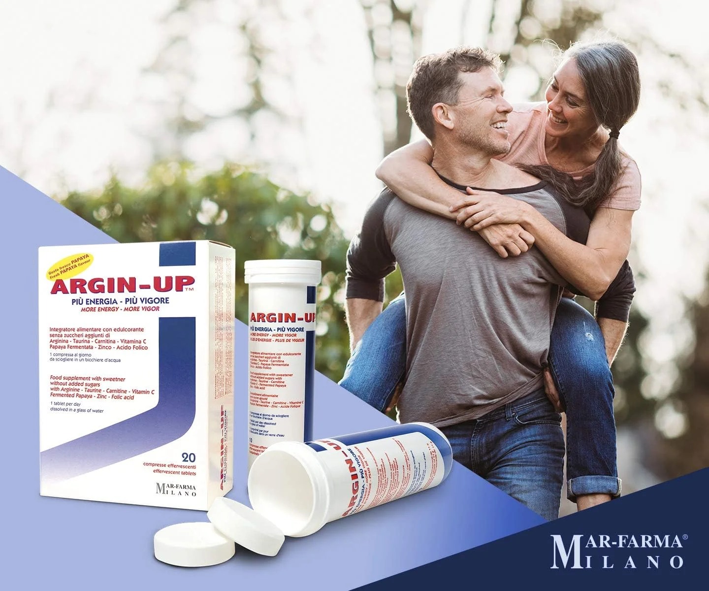 MAR-FARMA L-Arginine 3000 Mg Argin-Up 20 Effervescent Tablet