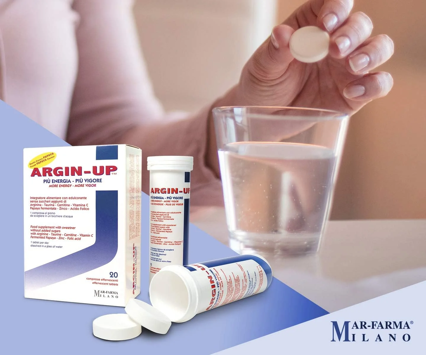 MAR-FARMA L-Arginine 3000 Mg Argin-Up 20 Effervescent Tablet