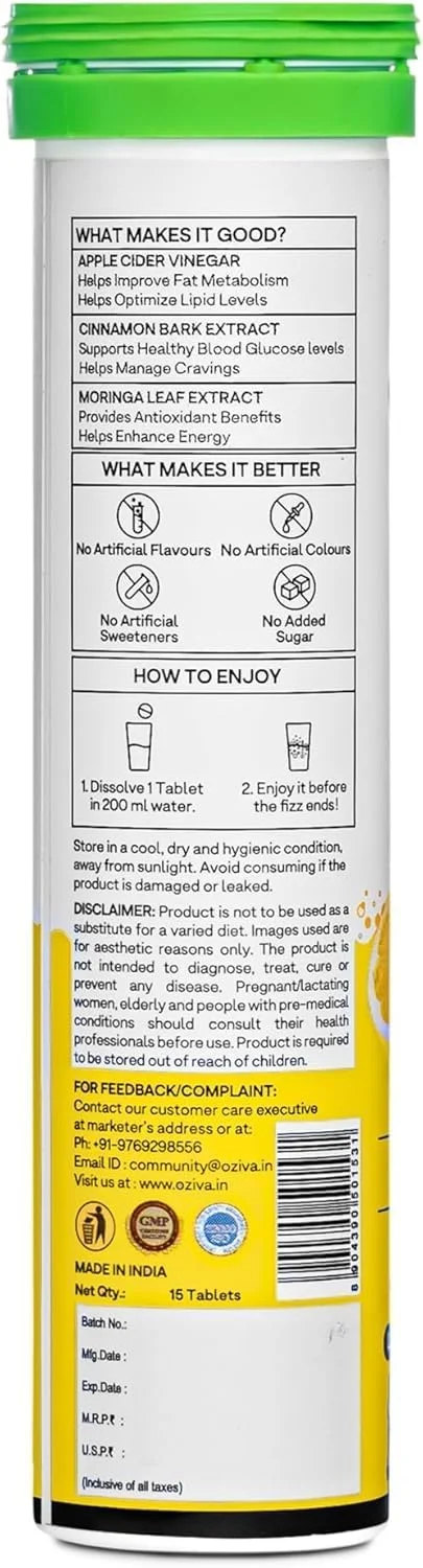 مورینگا | کنترل هوس I سرکه سیب، دارچین، گوگول I بدون مالتودکسترین و بدون شکر افزوده I 15 قرص جوشان - لیمو ماسالا، بسته 4 عددی (60 قرص) مورینگا | کنترل هوس I سرکه سیب، دارچین، گوگول I بدون مالتودکسترین و بدون شکر افزوده I 15 قرص جوشان - لیمو ماسالا، بسته 4 عددی (60 قرص)