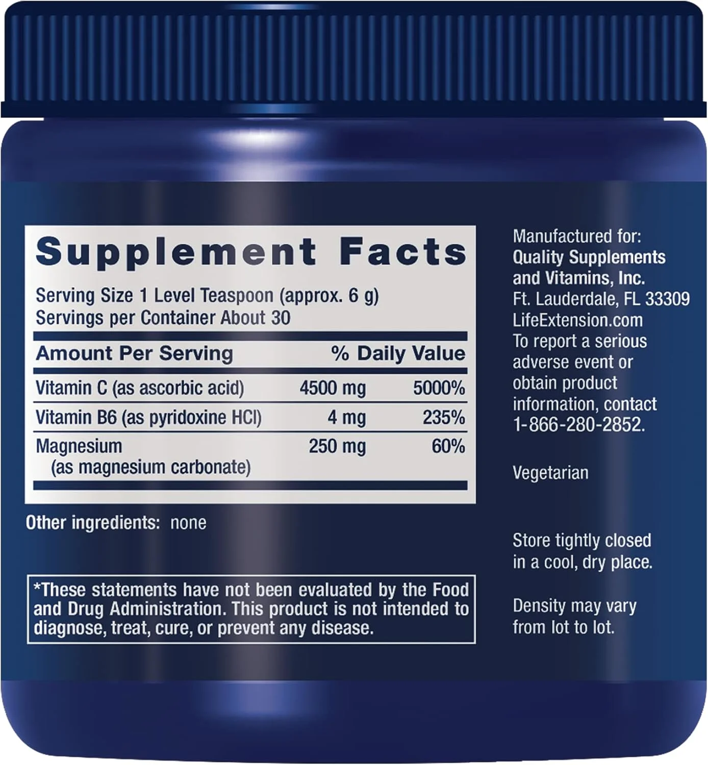 کریستال های جوشان ویتامین C-منیزیم لایف اکستنشن، 180 گرم کریستال های جوشان ویتامین C-منیزیم لایف اکستنشن، 180 گرم