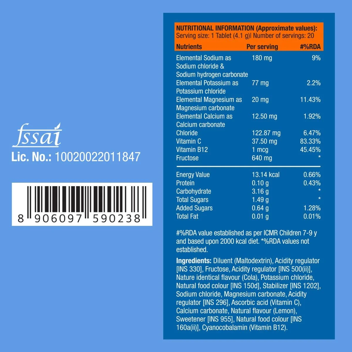 نوشیدنی انرژی زا کم شکر Fast&Up Reload (15 لیتر) برای آبرسانی فوری - 60 قرص جوشان با 5 الکترولیت ضروری + ویتامین های افزوده - طعم کولا نوشیدنی انرژی زا کم شکر Fast&Up Reload (15 لیتر) برای آبرسانی فوری - 60 قرص جوشان با 5 الکترولیت ضروری + ویتامین های افزوده - طعم کولا