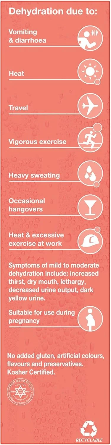 قرص جوشان الکترولیت با طعم هلو Hydralyte، 20 عدد