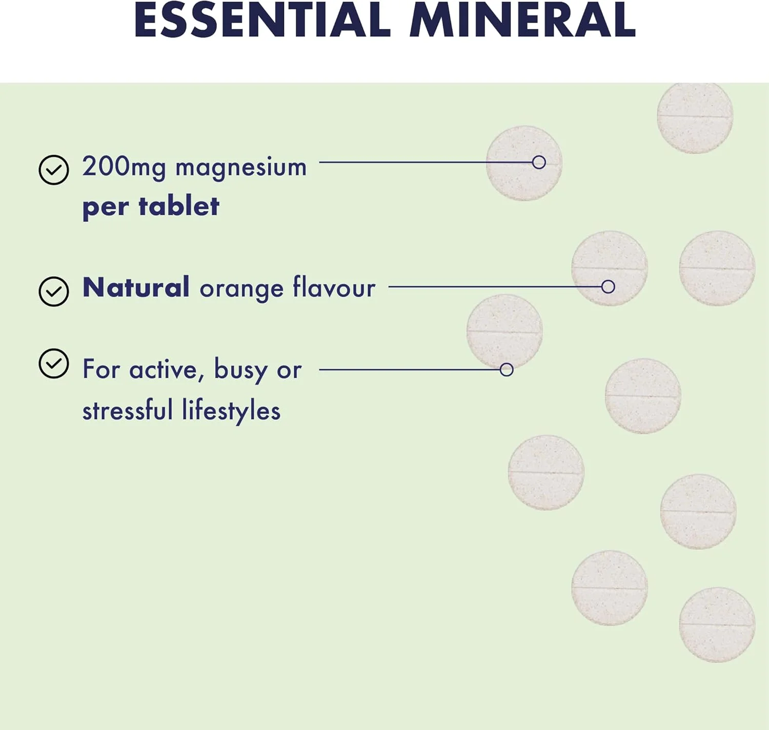 قرص جوشان منیزیم 200 میلی گرم هایر نیچر - 20 عدد