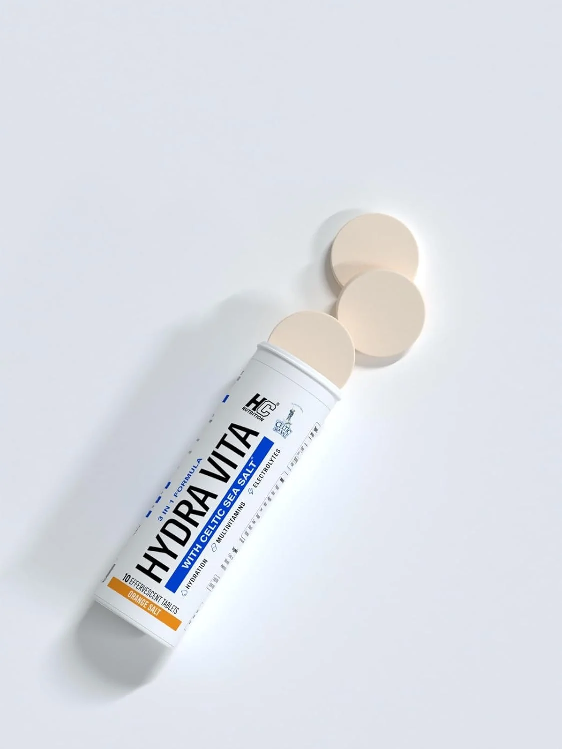 قرص جوشان اچ سی هیدرا ویتا با طعم پرتقال (۱۰ عدد در هر تیوب) قرص جوشان اچ سی هیدرا ویتا با طعم پرتقال (۱۰ عدد در هر تیوب)