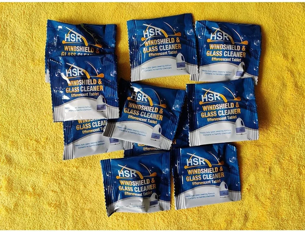 لوازم جانبی خودرو HSR، قرص های جوشان شوینده شیشه شوی خودرو در بسته 10 عددی، تمیز کننده شیشه جلوی خودرو لوازم جانبی خودرو HSR، قرص های جوشان شوینده شیشه شوی خودرو در بسته 10 عددی، تمیز کننده شیشه جلوی خودرو