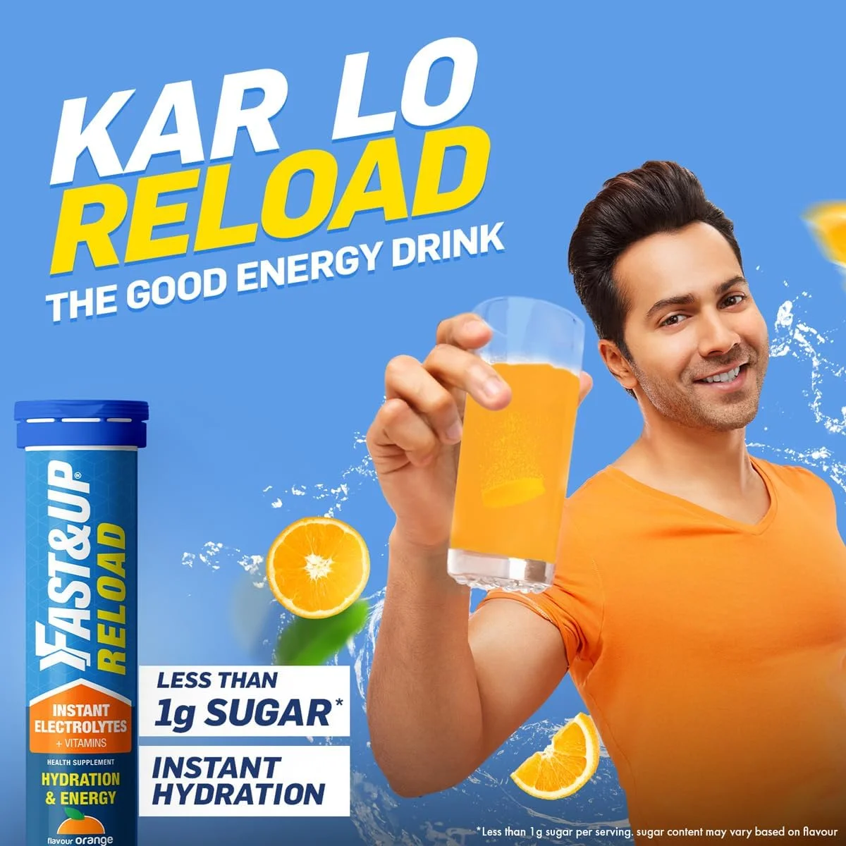 نوشیدنی انرژی زا کم شکر Fast&Up Reload (15 لیتر) برای آبرسانی فوری - 60 قرص جوشان با 5 الکترولیت ضروری + ویتامین های افزوده - طعم کولا نوشیدنی انرژی زا کم شکر Fast&Up Reload (15 لیتر) برای آبرسانی فوری - 60 قرص جوشان با 5 الکترولیت ضروری + ویتامین های افزوده - طعم کولا