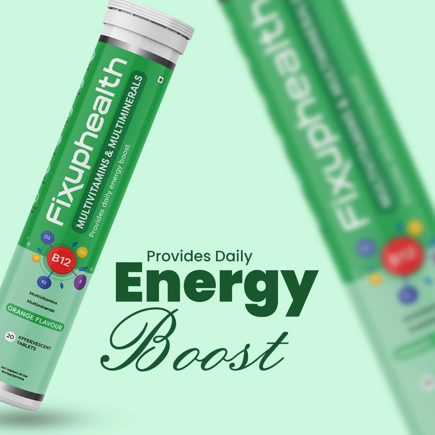 قرص های مولتی ویتامین و مولتی مینرال FIXUPHEALTH، برای مردان و زنان با ویتامین ها و مواد معدنی مغذی، قرص های جوشان سلامت و تندرستی با طعم پرتقال - (20 قرص، بسته 3 عددی) قرص های مولتی ویتامین و مولتی مینرال FIXUPHEALTH، برای مردان و زنان با ویتامین ها و مواد معدنی مغذی، قرص های جوشان سلامت و تندرستی با طعم پرتقال - (20 قرص، بسته 3 عددی)