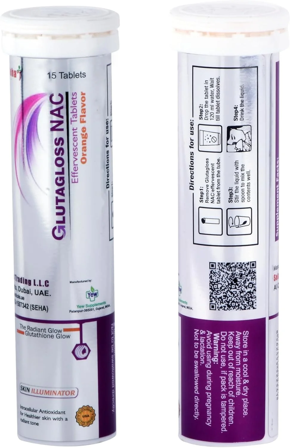 قرص جوشان گلوتاگلاس NAC با طعم پرتقال - ال گلوتاتیون ژاپنی، ویتامین C + NAC - 30 عدد قرص جوشان گلوتاگلاس NAC با طعم پرتقال - ال گلوتاتیون ژاپنی، ویتامین C + NAC - 30 عدد