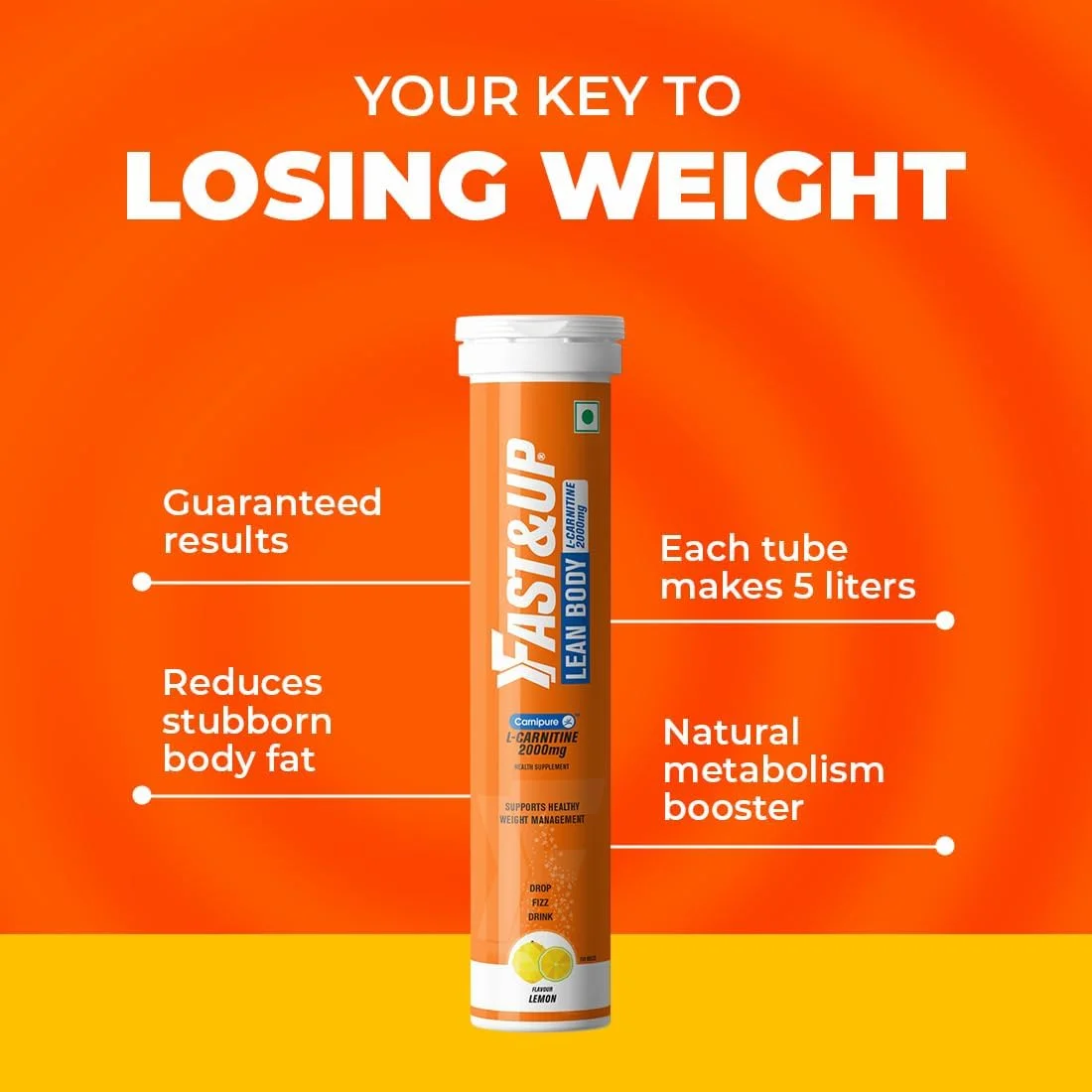 فست اند آپ ال-کارنیتین لین بادی - کمک به تبدیل چربی به انرژی، 2000 میلی گرم کارنیپیور TM ال-کارنیتین تهیه شده از Lonza سوئیس - بسته 20 قرص جوشان، طعم لیمو فست اند آپ ال-کارنیتین لین بادی - کمک به تبدیل چربی به انرژی، 2000 میلی گرم کارنیپیور TM ال-کارنیتین تهیه شده از Lonza سوئیس - بسته 20 قرص جوشان، طعم لیمو