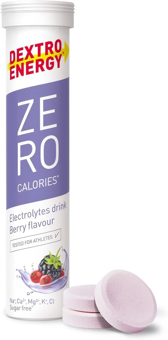 Dextro Energy Zero Calories I Recovery and Hydration Electrolyte Drink I Zero Effervescent Tablets I Berry | 3 Tubes, 60 Tablets | Dextro Energy Zero Calories I Recovery and Hydration Electrolyte Drink I Zero Effervescent Tablets I Berry | 3 Tubes, 60 Tablets |