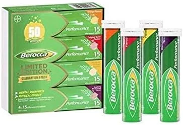 قرص جوشان بروكا پرفورمنس، بسته جشن نسخه محدود 60 عددی قرص جوشان بروكا پرفورمنس، بسته جشن نسخه محدود 60 عددی