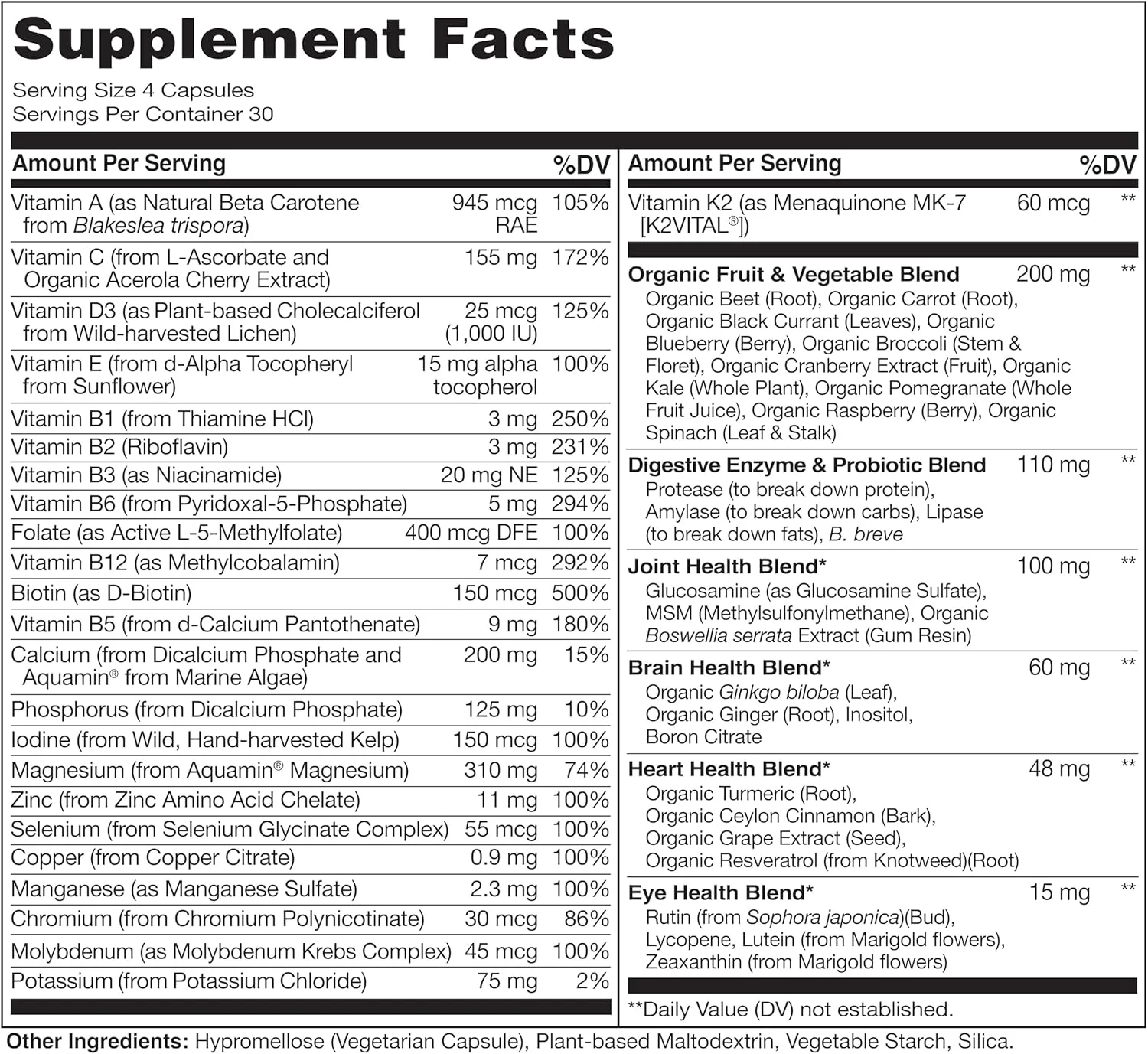 مولتی ویتامین غذایی کامل نیچرو برای زنان بالای 50 سال (بدون آهن) حاوی ویتامین ها، مواد معدنی و عصاره های ارگانیک - مکمل برای زنان یائسه بالای 50 سال - بدون GMO - 120 کپسول گیاهی مولتی ویتامین غذایی کامل نیچرو برای زنان بالای 50 سال (بدون آهن) حاوی ویتامین ها، مواد معدنی و عصاره های ارگانیک - مکمل برای زنان یائسه بالای 50 سال - بدون GMO - 120 کپسول گیاهی