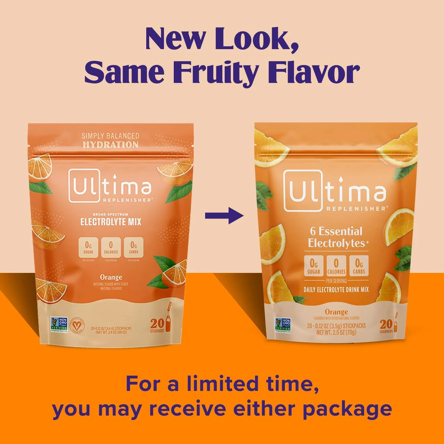پودر آبرسان الکترولیت Ultima Replenisher، پرتقالی، 20 عدد استیک پک - بدون شکر، 0 کالری، 0 کربوهیدرات - بدون گلوتن، کتو، غیر GMO با منیزیم، پتاسیم، کلسیم پودر آبرسان الکترولیت Ultima Replenisher، پرتقالی، 20 عدد استیک پک - بدون شکر، 0 کالری، 0 کربوهیدرات - بدون گلوتن، کتو، غیر GMO با منیزیم، پتاسیم، کلسیم