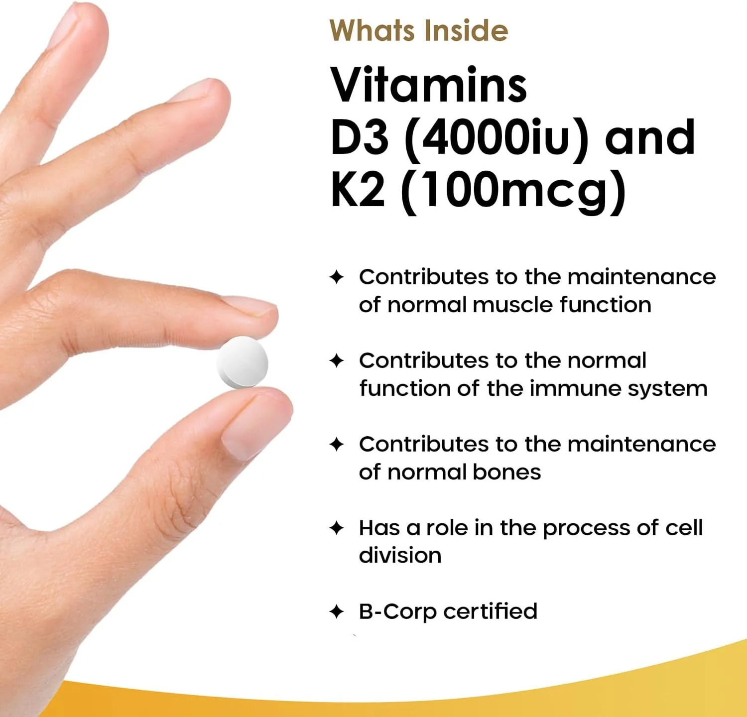 محصولات نیو لیف ویتامین D3 K2، ویتامین D3 4000iu + ویتامین K2 100mcg، تامین 4 ماهه، پشتیبانی از ایمنی، جذب کلسیم و سلامت استخوان، غیر GMO، ساخت انگلستان، 120 قرص گیاهی محصولات نیو لیف ویتامین D3 K2، ویتامین D3 4000iu + ویتامین K2 100mcg، تامین 4 ماهه، پشتیبانی از ایمنی، جذب کلسیم و سلامت استخوان، غیر GMO، ساخت انگلستان، 120 قرص گیاهی