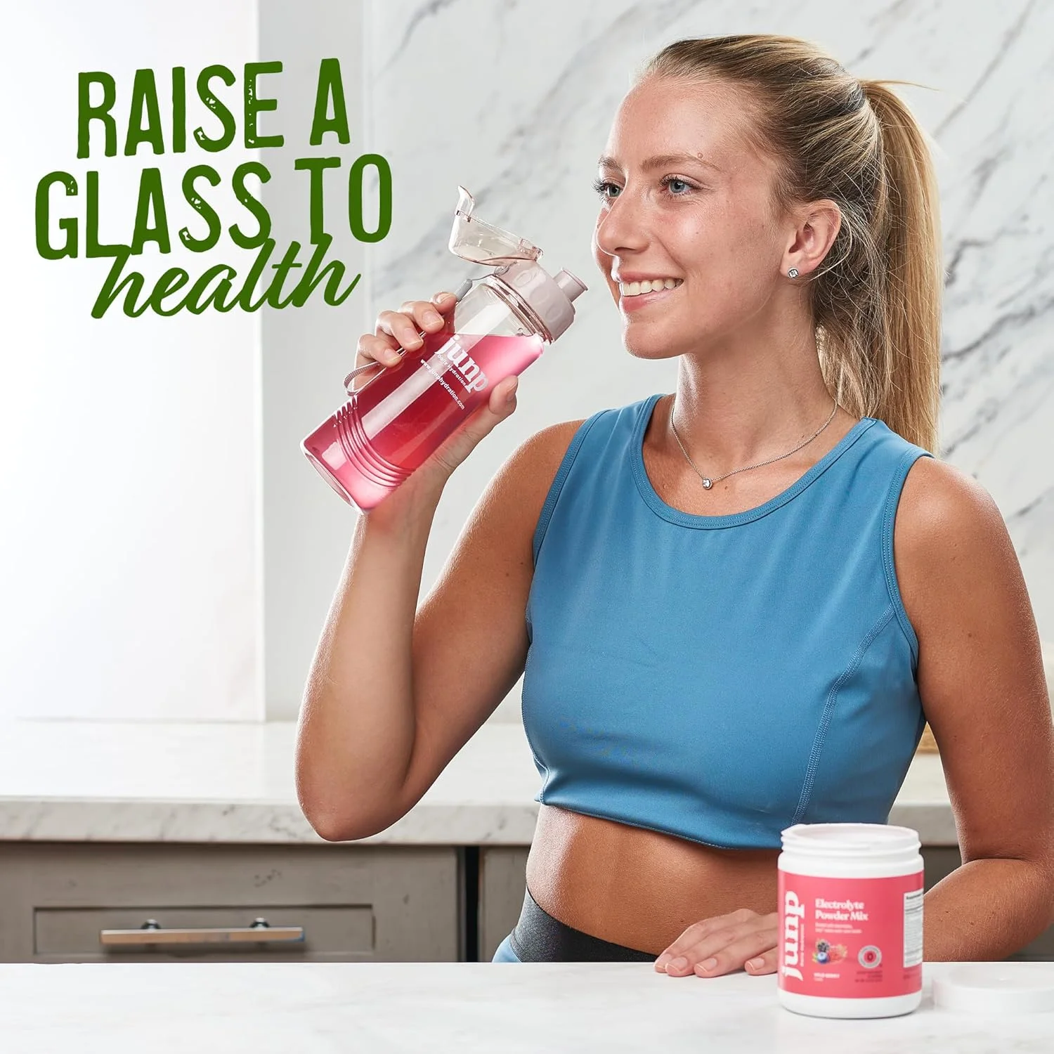 پودر الکترولیت آبرسان جانپ، مکمل مخلوط نوشیدنی الکترولیت، بدون کالری، شکر و کربوهیدرات، کوشر، طعم لیموناد، 90 سروینگ