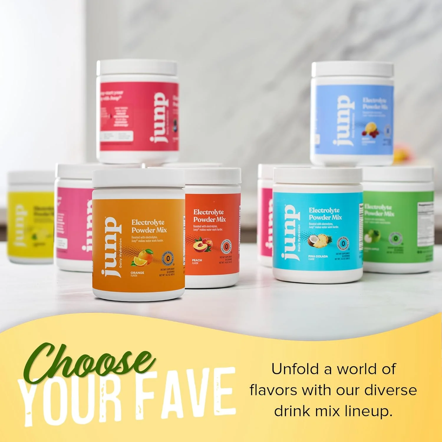 پودر الکترولیت آبرسان جانپ، مکمل مخلوط نوشیدنی الکترولیت، بدون کالری، شکر و کربوهیدرات، کوشر، طعم لیموناد، 90 سروینگ